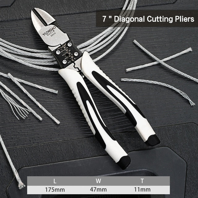 6''8''9'' Multifunction Pliers Set Combination Pliers Stripper/Crimper/Cutter Heavy Duty Wire Pliers Diagonal Pliers Hand Tools
