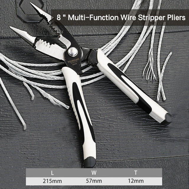6''8''9'' Multifunction Pliers Set Combination Pliers Stripper/Crimper/Cutter Heavy Duty Wire Pliers Diagonal Pliers Hand Tools