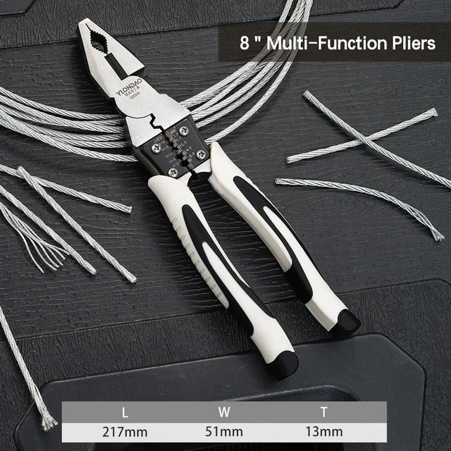 6''8''9'' Multifunction Pliers Set Combination Pliers Stripper/Crimper/Cutter Heavy Duty Wire Pliers Diagonal Pliers Hand Tools