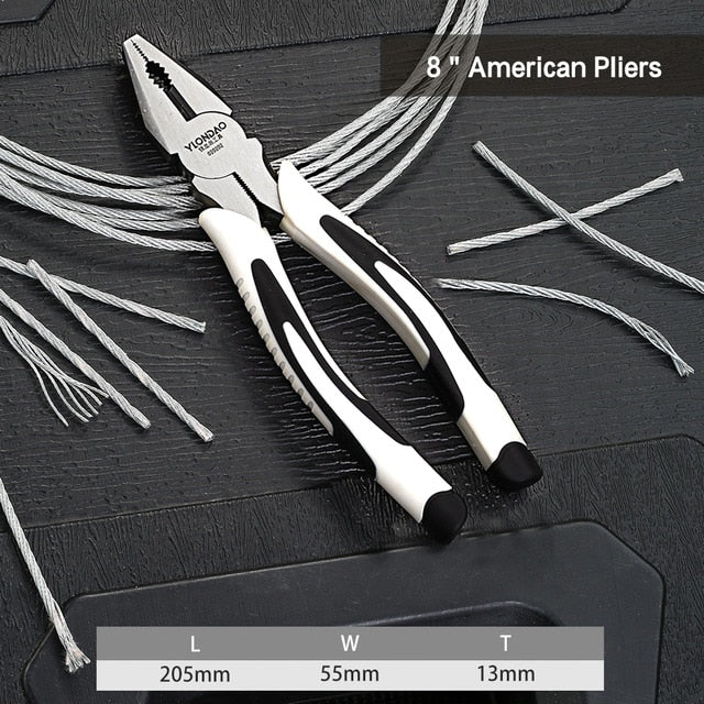 6''8''9'' Multifunction Pliers Set Combination Pliers Stripper/Crimper/Cutter Heavy Duty Wire Pliers Diagonal Pliers Hand Tools