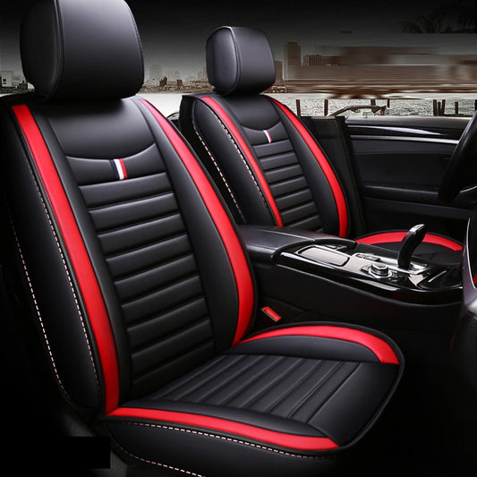 Pu Leather Car Seat Cushion Not Moves Universal Auto Accessories Covers Black/Red Non-Slide General  For Lada Vesta E1 X30