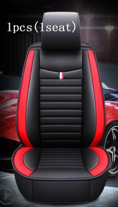 Pu Leather Car Seat Cushion Not Moves Universal Auto Accessories Covers Black/Red Non-Slide General  For Lada Vesta E1 X30