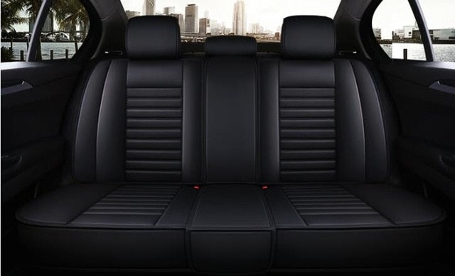 Pu Leather Car Seat Cushion Not Moves Universal Auto Accessories Covers Black/Red Non-Slide General  For Lada Vesta E1 X30