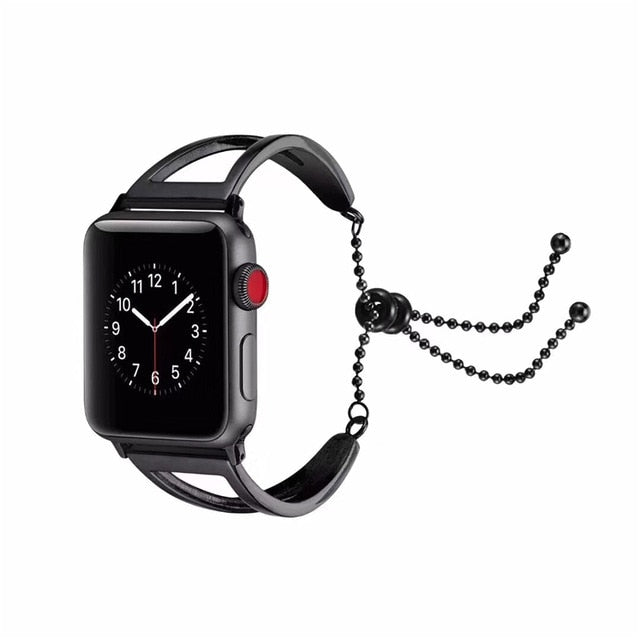 Women Jewelry Watchband For Apple Watch Series 6 5 4 44mm 40mm   Metal Strap For iWatch 3 2 1 42mm 38mm Band Wrist Belt Bracelet