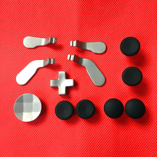 AOLION 12pcs Personality DIY Replacement Thumb Grips Stick + D-Pad and Bumper Button Bullet Set for XBOX ONE Elite Controller