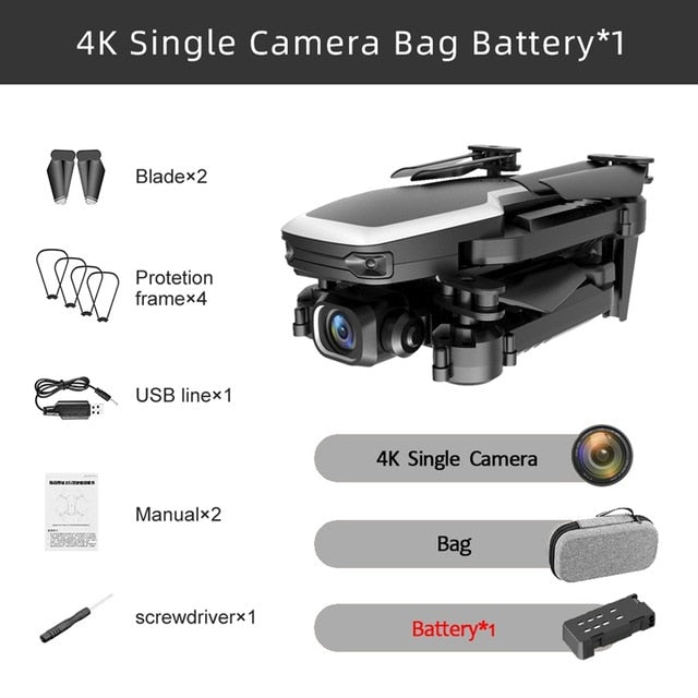 Mini Drone 4k HD Camera WiFi FPV Live Video RC Quadcopter Air Pressure Altitude Hold RC Quadcopter Drones Toy Outdoor Toys