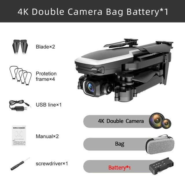 Mini Drone 4k HD Camera WiFi FPV Live Video RC Quadcopter Air Pressure Altitude Hold RC Quadcopter Drones Toy Outdoor Toys