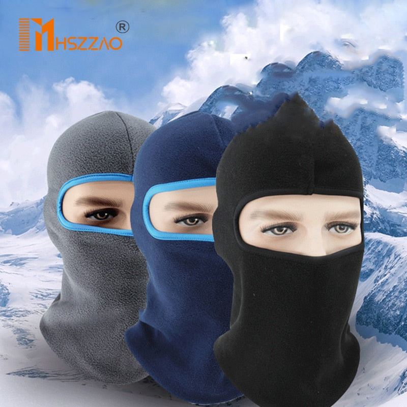 1 Pcs Motorcycle Polar Fleece Hood Windproof Warm Masked Headgear Face Mask Hat Fleece Soft Equipment Outdoor Riding