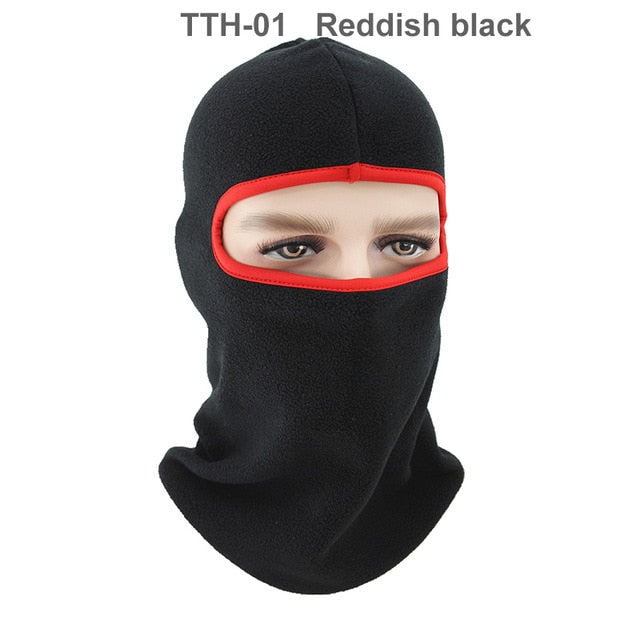 1 Pcs Motorcycle Polar Fleece Hood Windproof Warm Masked Headgear Face Mask Hat Fleece Soft Equipment Outdoor Riding