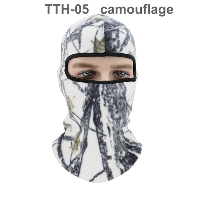 1 Pcs Motorcycle Polar Fleece Hood Windproof Warm Masked Headgear Face Mask Hat Fleece Soft Equipment Outdoor Riding