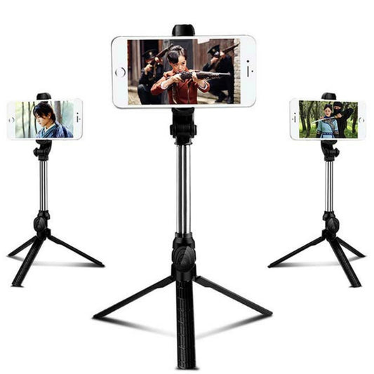 Tripod Monopod Bluetooth Selfie Stick with Button Remote Camera Selfie Stick for Iphone 6 8 Plus Huawei Android Stick