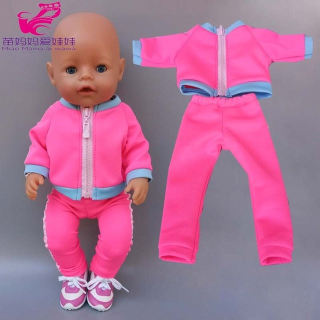 43cm New Born Baby Doll Hooded Coat for Bebe Doll Clothes 18 Inch American OG Girl Doll Jacket Girl Toys Clothes
