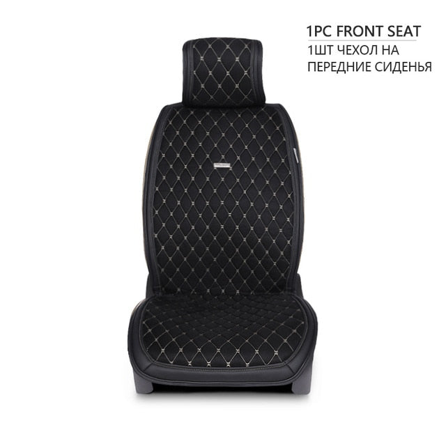 Artificial suede universal car seat cushion black 1Set luxury Cape 5 seats fit for Kia Hyundai BMW Lada car seat cover shawl