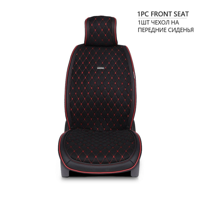Artificial suede universal car seat cushion black 1Set luxury Cape 5 seats fit for Kia Hyundai BMW Lada car seat cover shawl