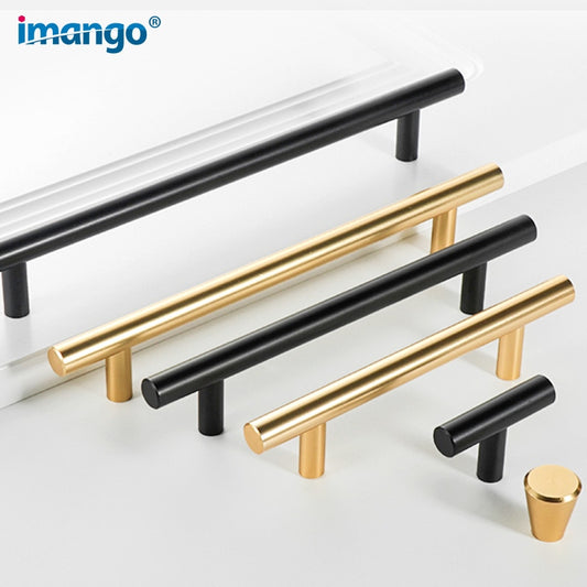 Large Handle Modern Minimalist Kitchen Furniture Cabinet Drawer Pull, Gold Aluminum Wardrobe Bedside Cabinet Locker Knob