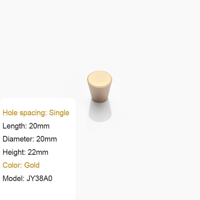 Large Handle Modern Minimalist Kitchen Furniture Cabinet Drawer Pull, Gold Aluminum Wardrobe Bedside Cabinet Locker Knob