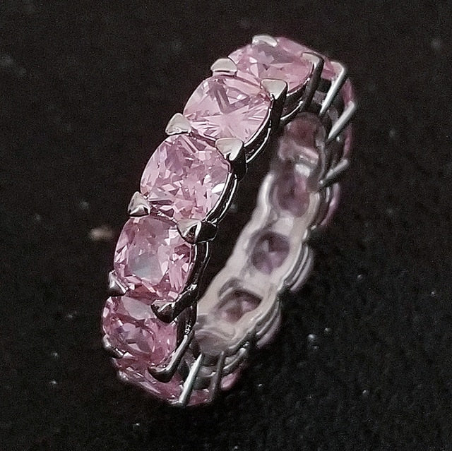 luxury 925 sterling silver wedding band eternity ring for women big gift for ladies love wholesale lots bulk jewelry R4577