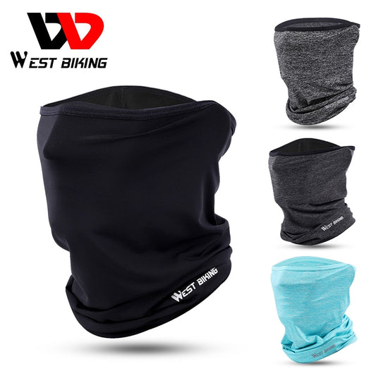 WEST BIKING Cycling Headwear Summer Men Anti-sweat Breathable Cycling Face Cover Running Bicycle Bandana Sports Scarf Headband