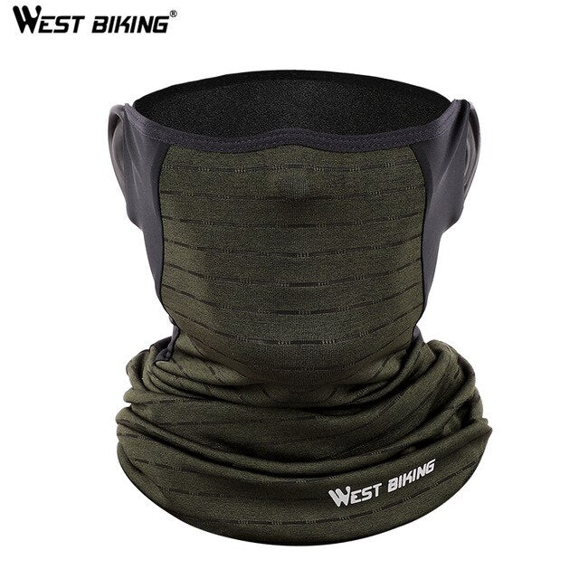 WEST BIKING Cycling Headwear Summer Men Anti-sweat Breathable Cycling Face Cover Running Bicycle Bandana Sports Scarf Headband