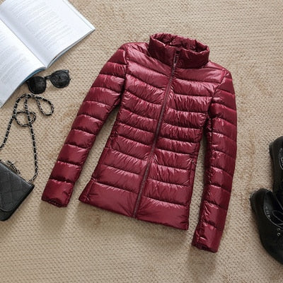 2020 New 90% Duck Down Jacket Women Autumn Winter Coat Lady Ultralight Down Jacket