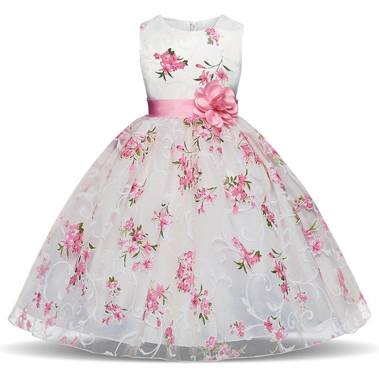 Christmas Tutu Dress For Girls Dresses Kids Clothes Wedding Event Flower Girl Dress Birthday Party Costumes Children Clothing 8T
