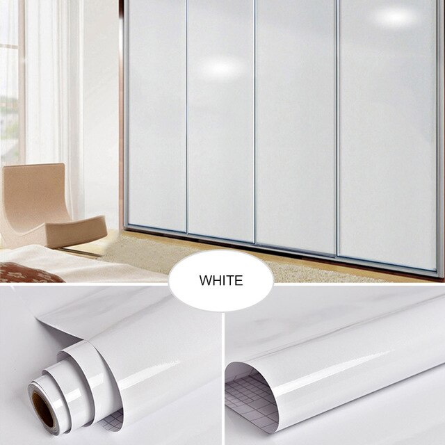 Gold Silver Brushed Wall Stickers PVC Self Adhesive Fridge Sticker Furniture Wardrobe Desktop Waterproof Decorative Wall Papers