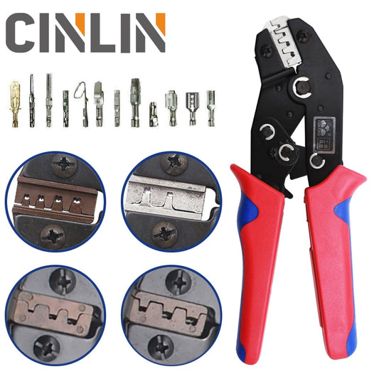 DuPont Terminals Crimp Pliers And Interchangeable Dies Wire Crimper Crimping Tools Ratcheting 7Inch SN-28B SN-48B SN-2 SN-01BM
