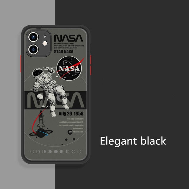 iphone 11pro mobile phone case frosted 7p men and women color contrast x protective cover astronautfrosted 8p all inclusive