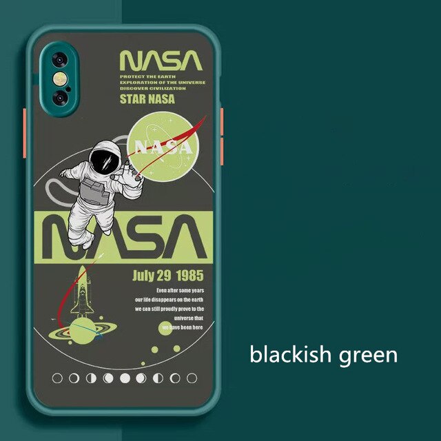 iphone 11pro mobile phone case frosted 7p men and women color contrast x protective cover astronautfrosted 8p all inclusive