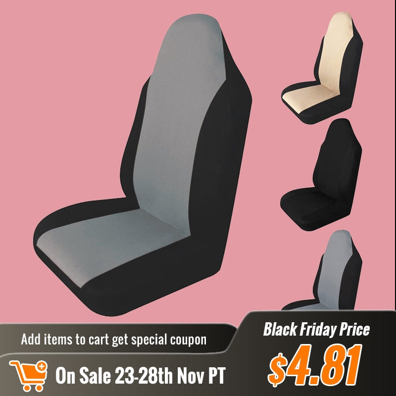 AUTOTOUTH Car Front Seat Cover Car Seat Cover Interior Set a Variety Of Colors Available Beige /Gray/Black For Alfa Romeo 159