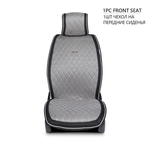 Artificial suede universal car seat cushion black 1Set luxury Cape 5 seats fit for Kia Hyundai BMW Lada car seat cover shawl