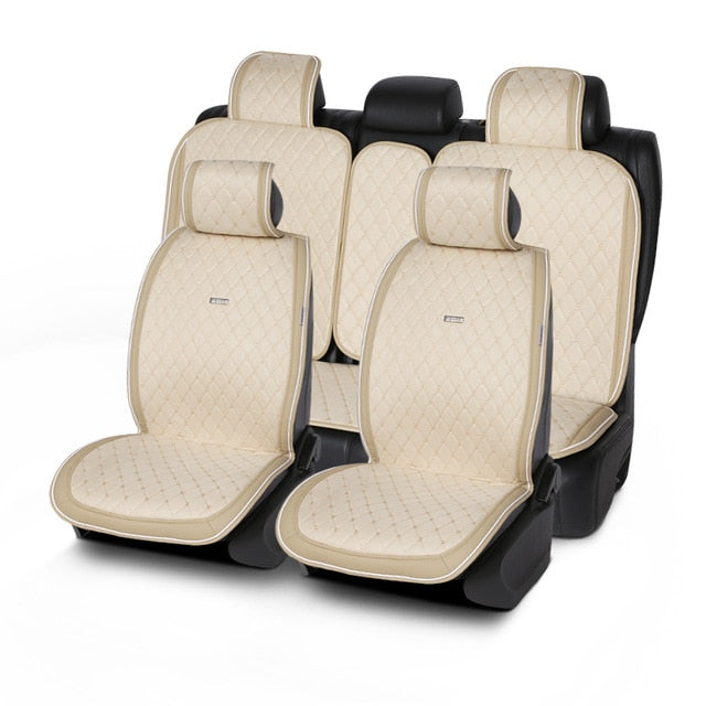 Artificial suede universal car seat cushion black 1Set luxury Cape 5 seats fit for Kia Hyundai BMW Lada car seat cover shawl