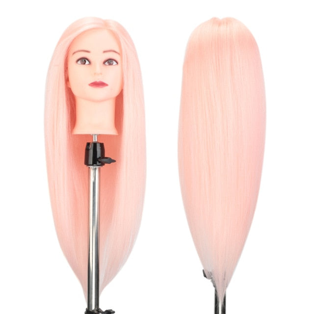 Salon Training Mannequin Head With 80% Real Hair Professional Hairdressing Dummy Doll Maniqui Heads For Hairstyles Kappershoofd