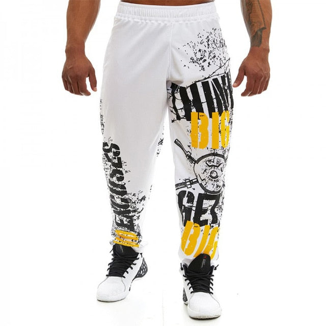 2020 Sweat pants new men's clothing pants Leisure squat Loose street hip hop Fashion letter trend joggers Fitness sweat pants
