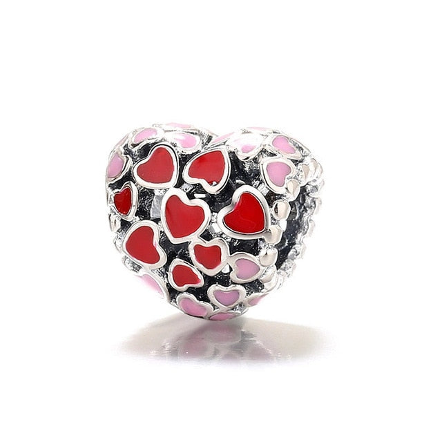 HOT SALE 925 Sterling Silver Colorful Coffee Ooke Series Beads Charms fit Original 3mm Bracelet Women Fashion DIY Jewelry