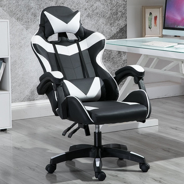 2020 New Office Gaming Chair PVC Household Armchair Lift and Swivel Function Ergonomic Office Computer Chair Wcg Gamer Chairs
