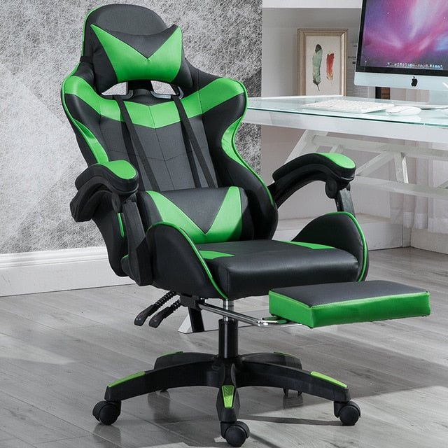 2020 New Office Gaming Chair PVC Household Armchair Lift and Swivel Function Ergonomic Office Computer Chair Wcg Gamer Chairs