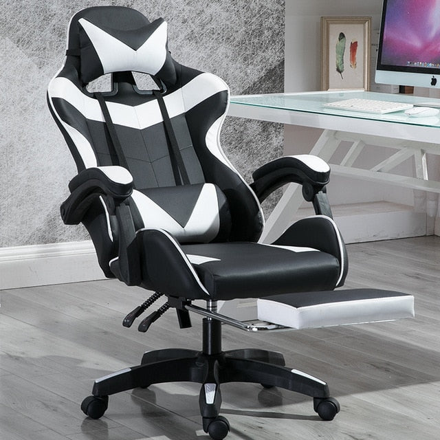 2020 New Office Gaming Chair PVC Household Armchair Lift and Swivel Function Ergonomic Office Computer Chair Wcg Gamer Chairs