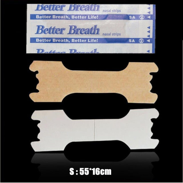 50 Pcs Breathe Nasal Strips Right Way Stop Snoring Anti Snoring Strips Easier Better Breathe Health Care