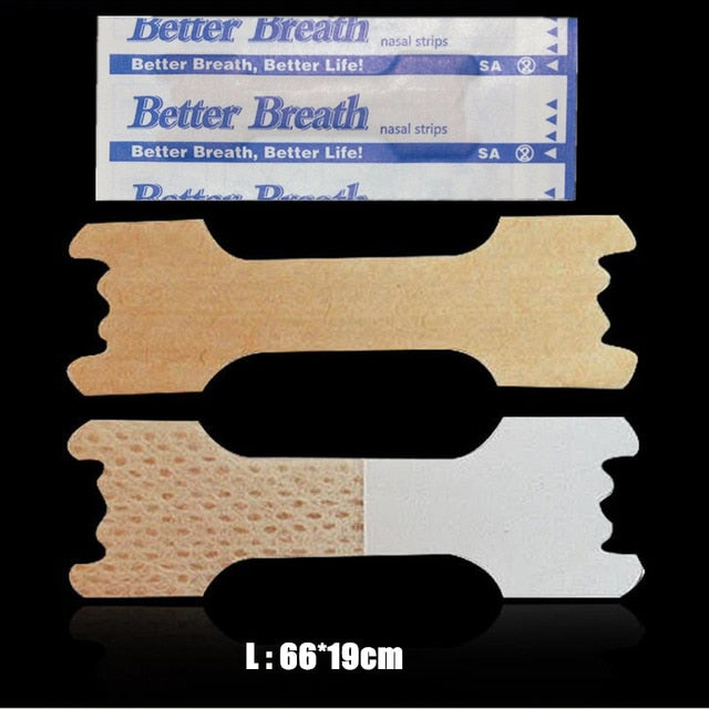 50 Pcs Breathe Nasal Strips Right Way Stop Snoring Anti Snoring Strips Easier Better Breathe Health Care