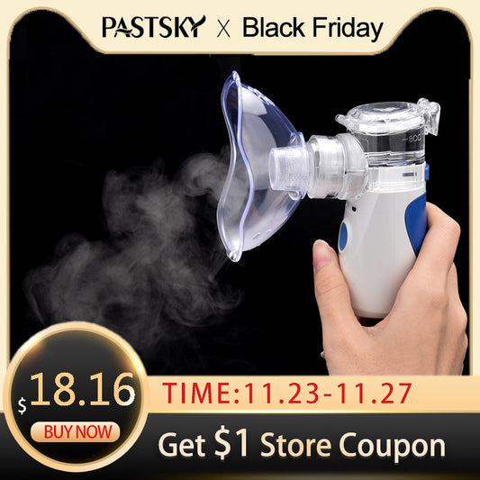 US Stock Portable Nebulizer Inhaler Adult Nebulizador Portatil Medical Equipment Health Care Inalador Adulto USB charge