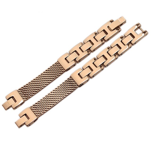 Stainless steel watch band for Armani AR7331 7328 7330 fine steel raised watch strap waterproof women replacement strap 8*3.5mm