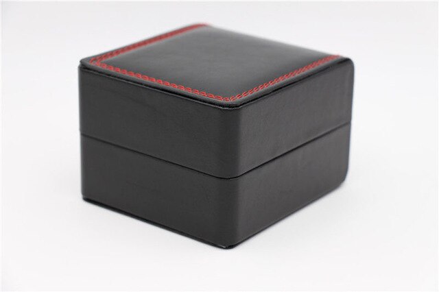 Wholesale PU Leather Watch Storage Box Black Single Mechanical Watch Package Case Jewelry Women Gift Follow Boxes W053