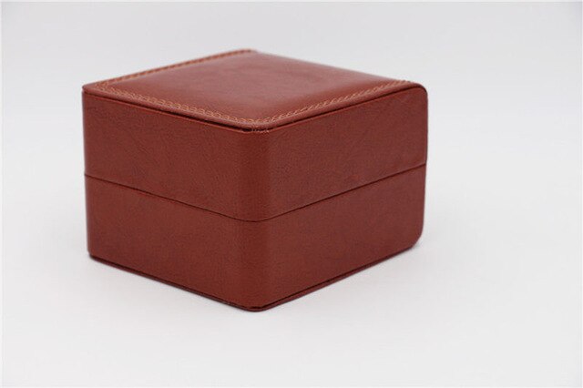 Wholesale PU Leather Watch Storage Box Black Single Mechanical Watch Package Case Jewelry Women Gift Follow Boxes W053