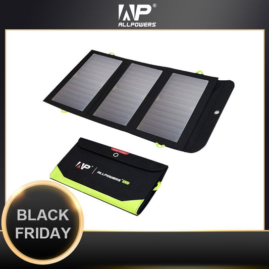 ALLPOWERS 5V 21W Built-in 10000mAh Battery Portable Solar Charger for Mobile Phone