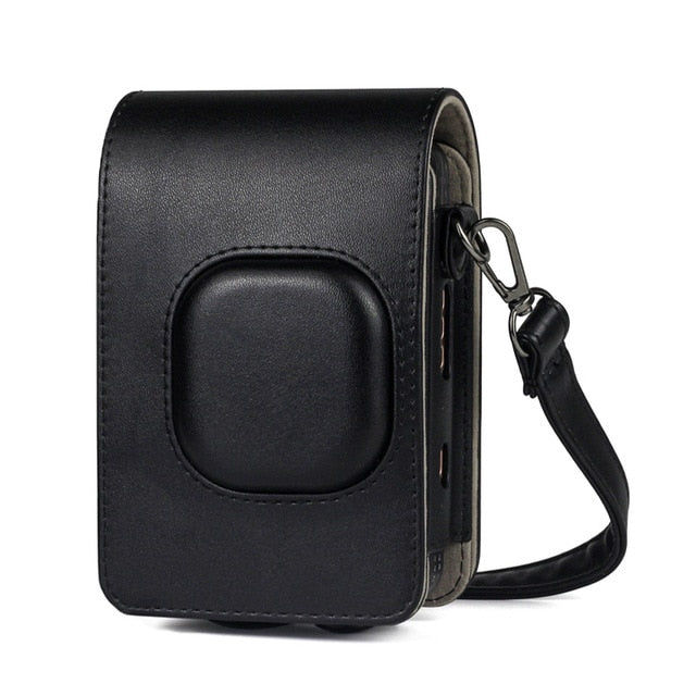 For Fujifilm Instax Mini Liplay Hybird Instant Film Camera Bag Case PU Leather Retro Black Brown White Carry Cover Shoulder Bags