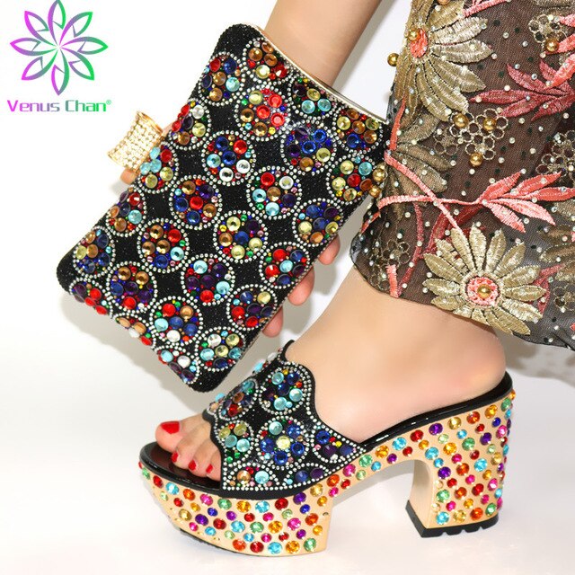 2020 High Quality Pu Leather Italian Special Arrivals Shoes And Bag Set Nigerian Women Matching Shoes And Bag Set for Party
