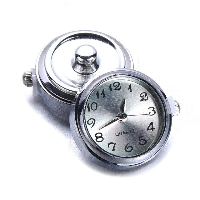 DIY 18mm Glass Watch Snap Interchangeable Jewelry Accessory Can Move Replaceable Snap Buttons Jewelry for Snaps Bracelet