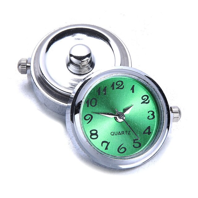 DIY 18mm Glass Watch Snap Interchangeable Jewelry Accessory Can Move Replaceable Snap Buttons Jewelry for Snaps Bracelet