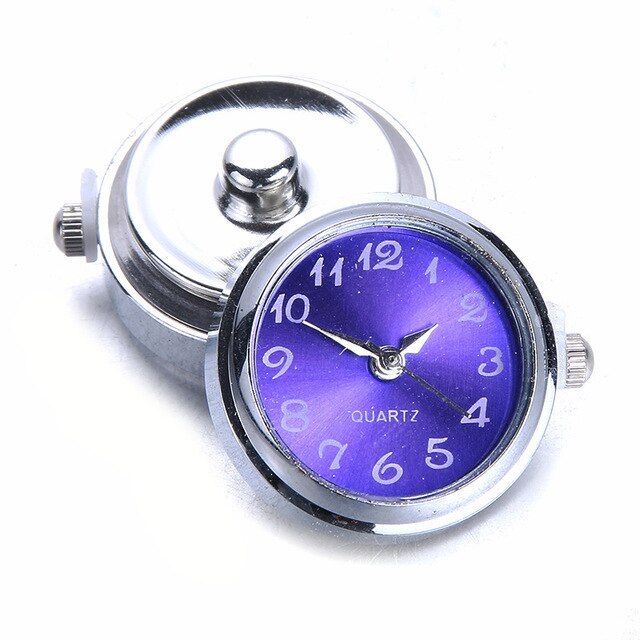 DIY 18mm Glass Watch Snap Interchangeable Jewelry Accessory Can Move Replaceable Snap Buttons Jewelry for Snaps Bracelet